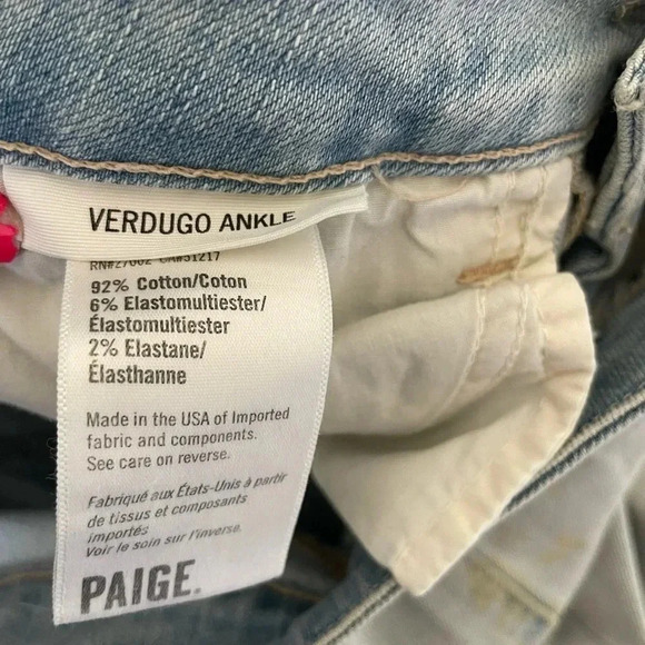 Paige studded Verdugo ankle denim in studded imperial - Picture 12 of 16